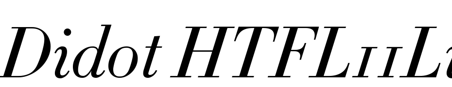 Didot HTF L11 Light Ital Font Download Free